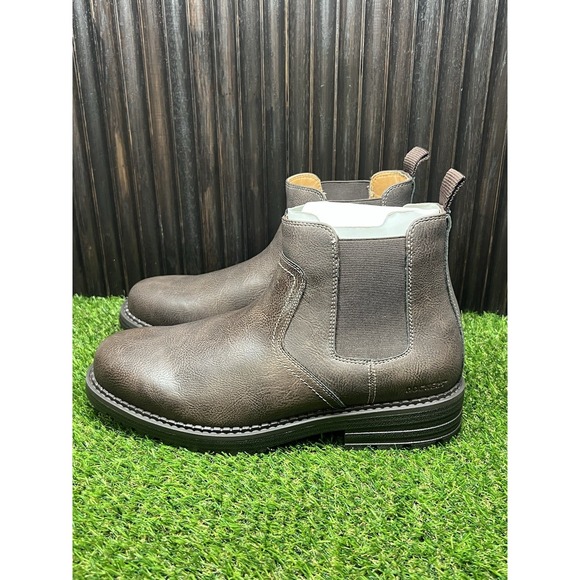 Size 12 M - Dockers Truman Plain‎ Toe Chelsea Dark Brown Boots Stain Defender main image 9